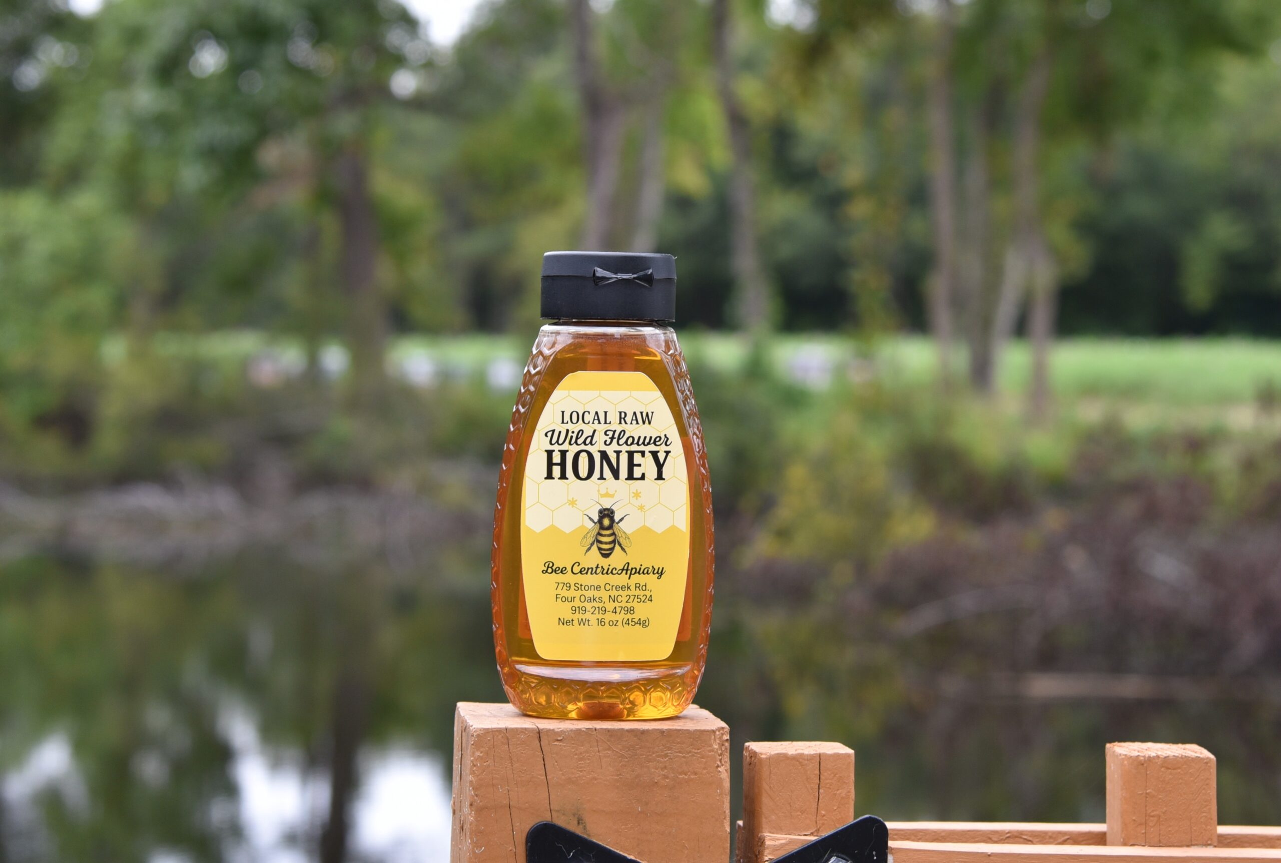 16 Ounce Local Raw Wild Flower Honey